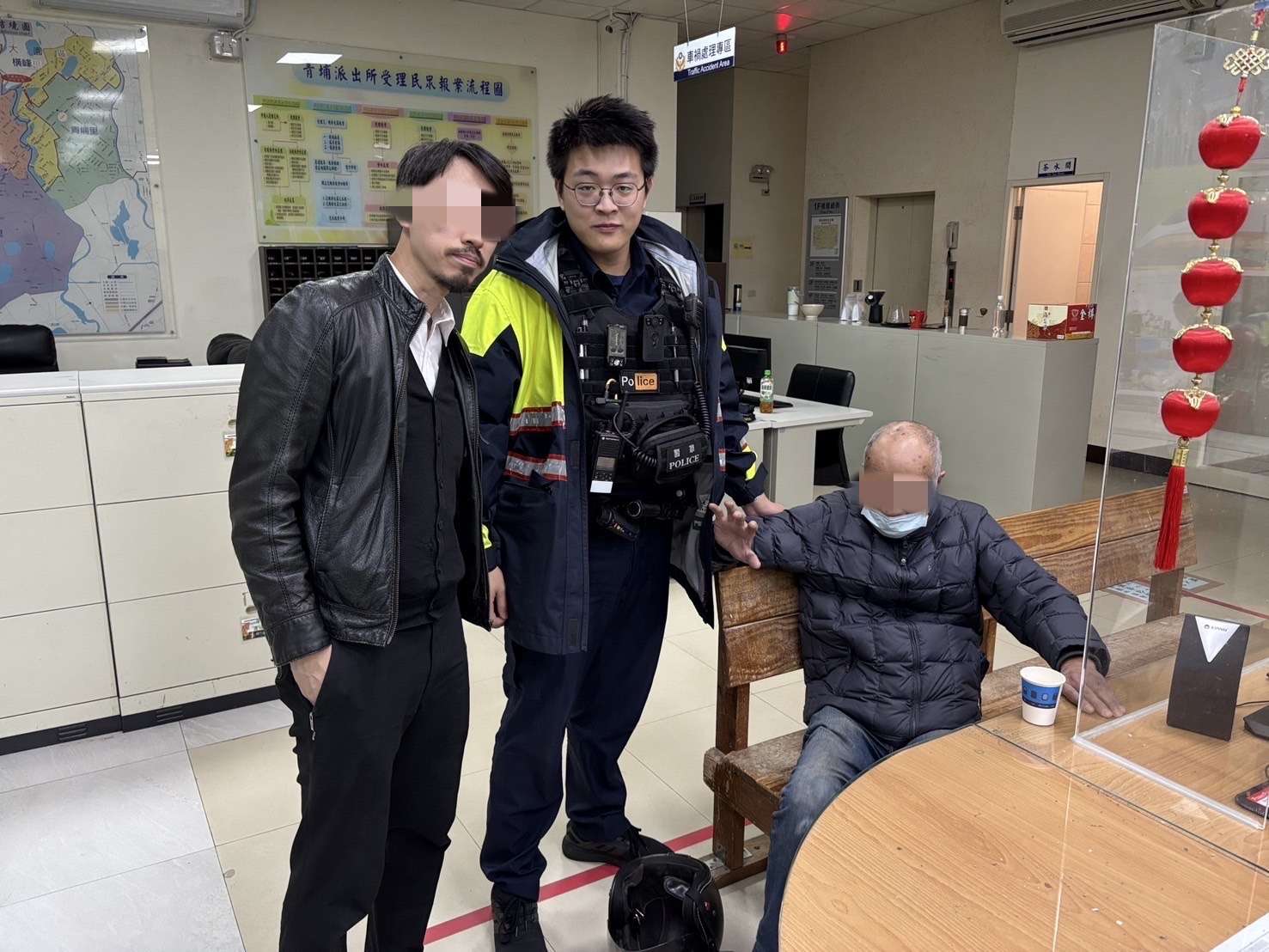老翁訪友迷途50公里好慌張 壢警暖心助返家 S 12124411 0