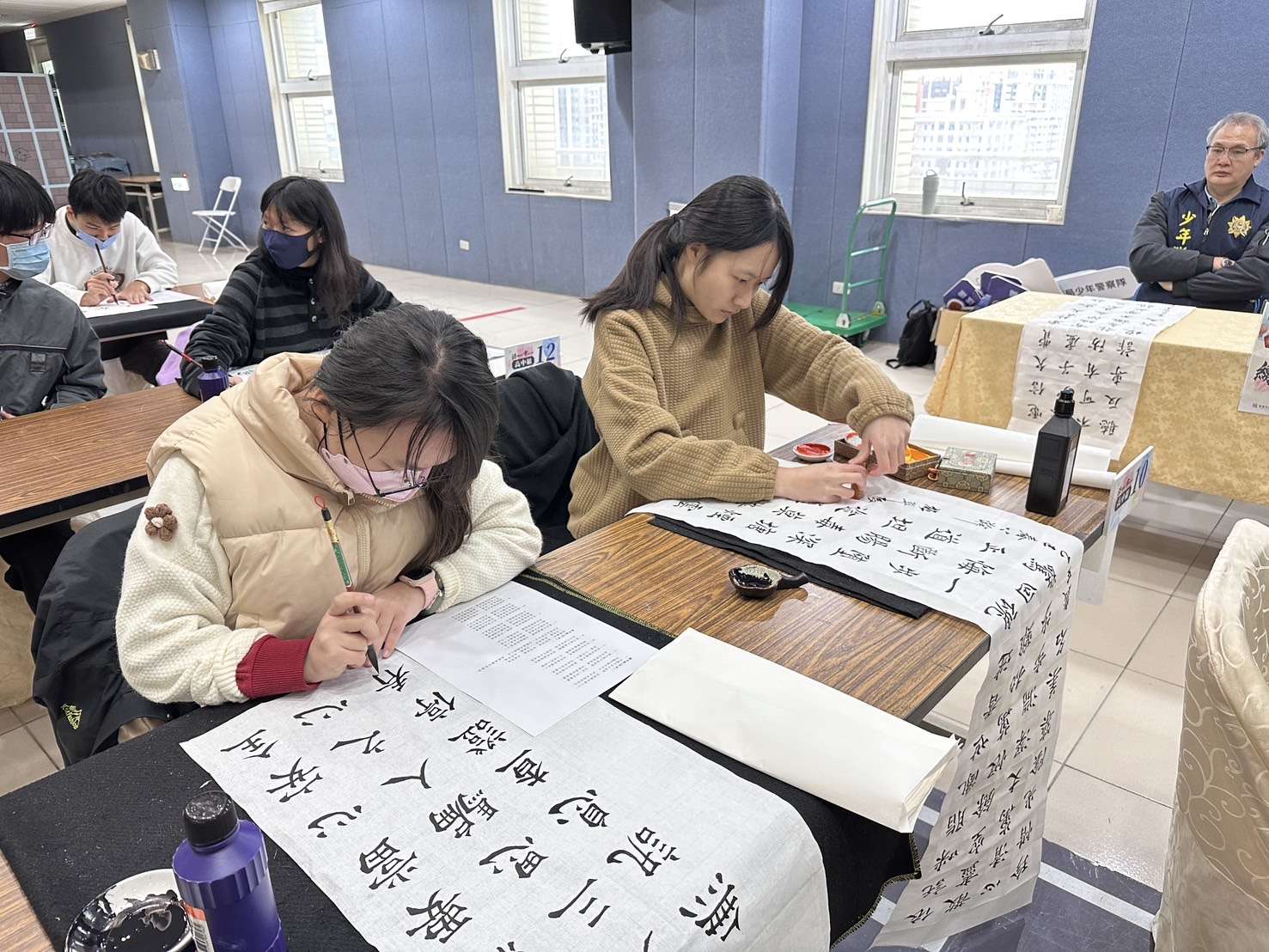 桃警舉辦反毒反詐書法大賽 吸引逾百名學子參加 S 92954781 0