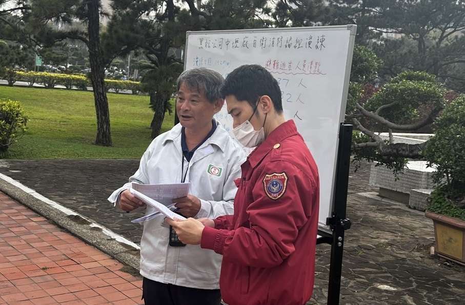 桃消內壢分隊攜手黑松中壢廠 強化火災預防