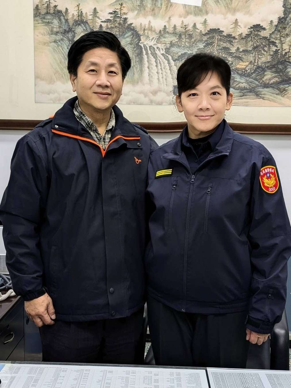 桃警刑事鑑識中心主任履新 「俠侶接棒」添佳話 新聞稿照片