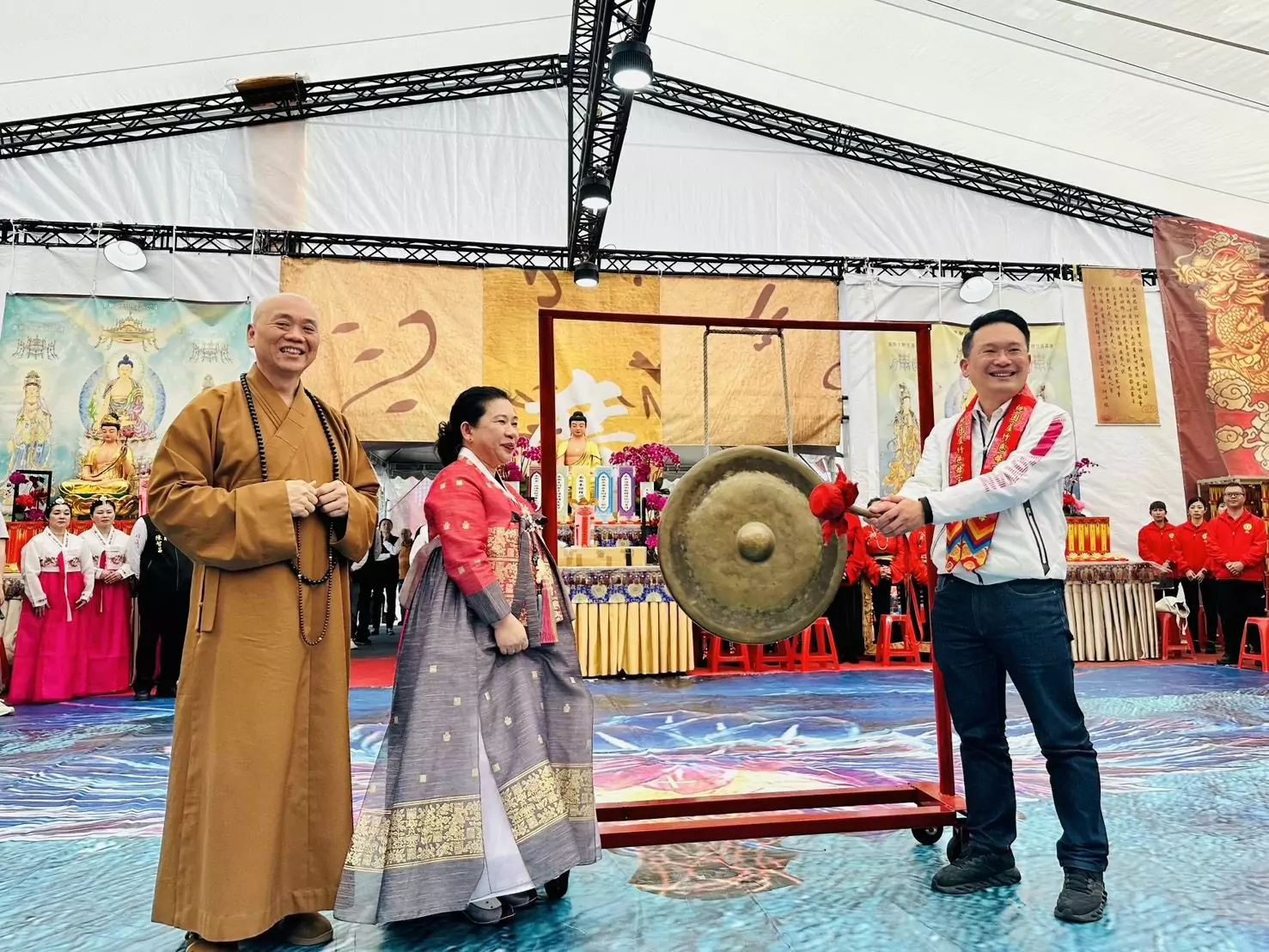 桃園蘆竹慈母宮舉辦先民文化祭 新住民熱情助力傳承民俗文化 桃園蘆竹慈母宮舉辦先民文化祭 新住民熱情助力傳承民俗文化