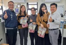 蘆竹分局國際婦女節送心意 贈鮮花、蛋糕感謝女力貢獻