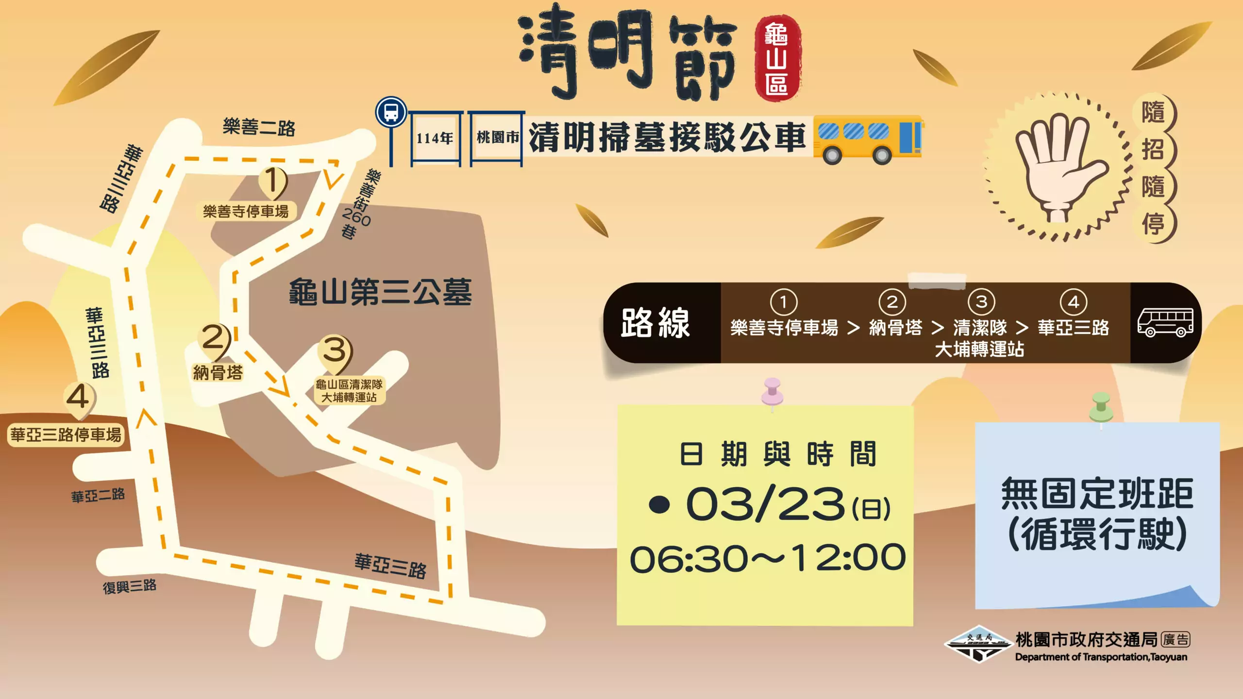 助民眾輕鬆祭祖掃墓!桃園5免費接駁專車詳情一次看 64564 3 scaled