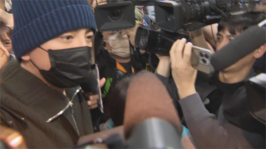 王大陸抵達北車大廳報到 前往成功嶺服役