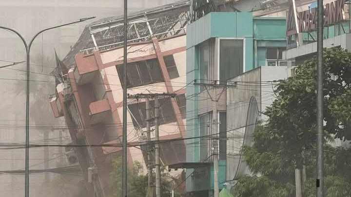 緬甸規模7.7強震 鷹架掉落、泰國曼谷捷運晃動畫面曝光 緬甸規模7.7強震 鷹架掉落、泰國曼谷捷運晃動畫面曝光