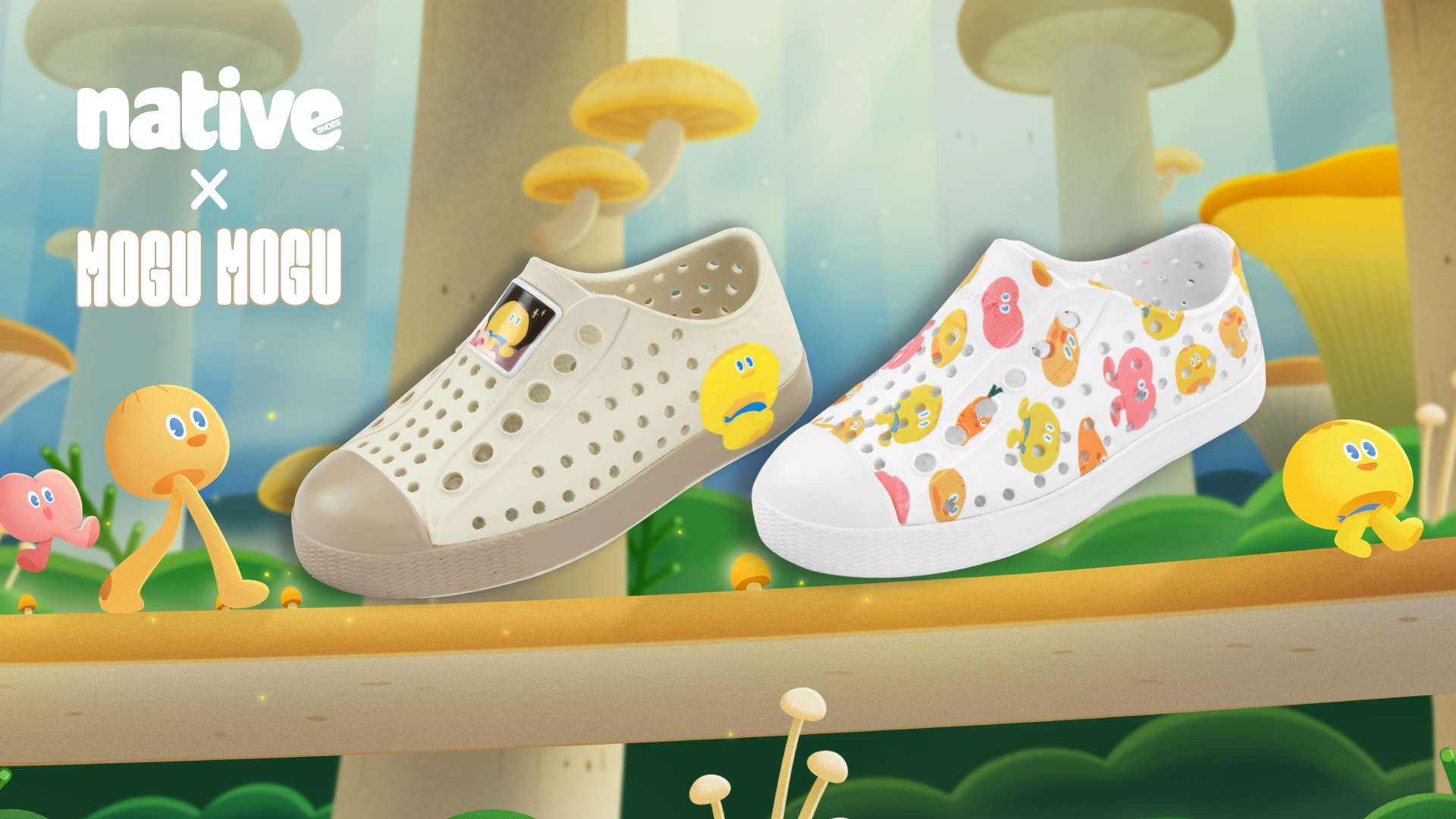 Native Shoes x MOGU MOGU 聯名童鞋｜新聞稿主圖