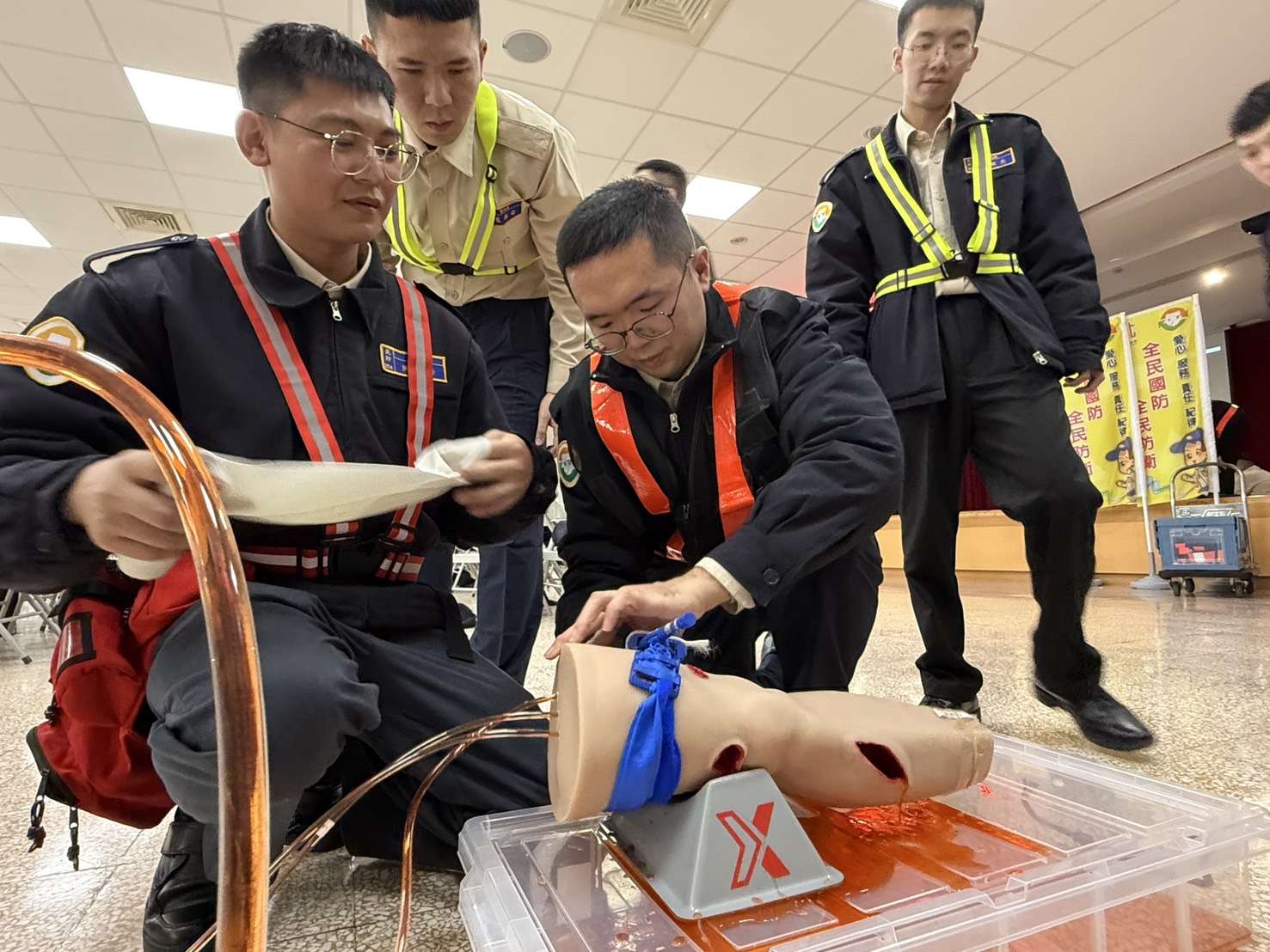 桃園首納這訓練強化役男救護技能 逼真創傷模型震撼學員 S 10412087 0