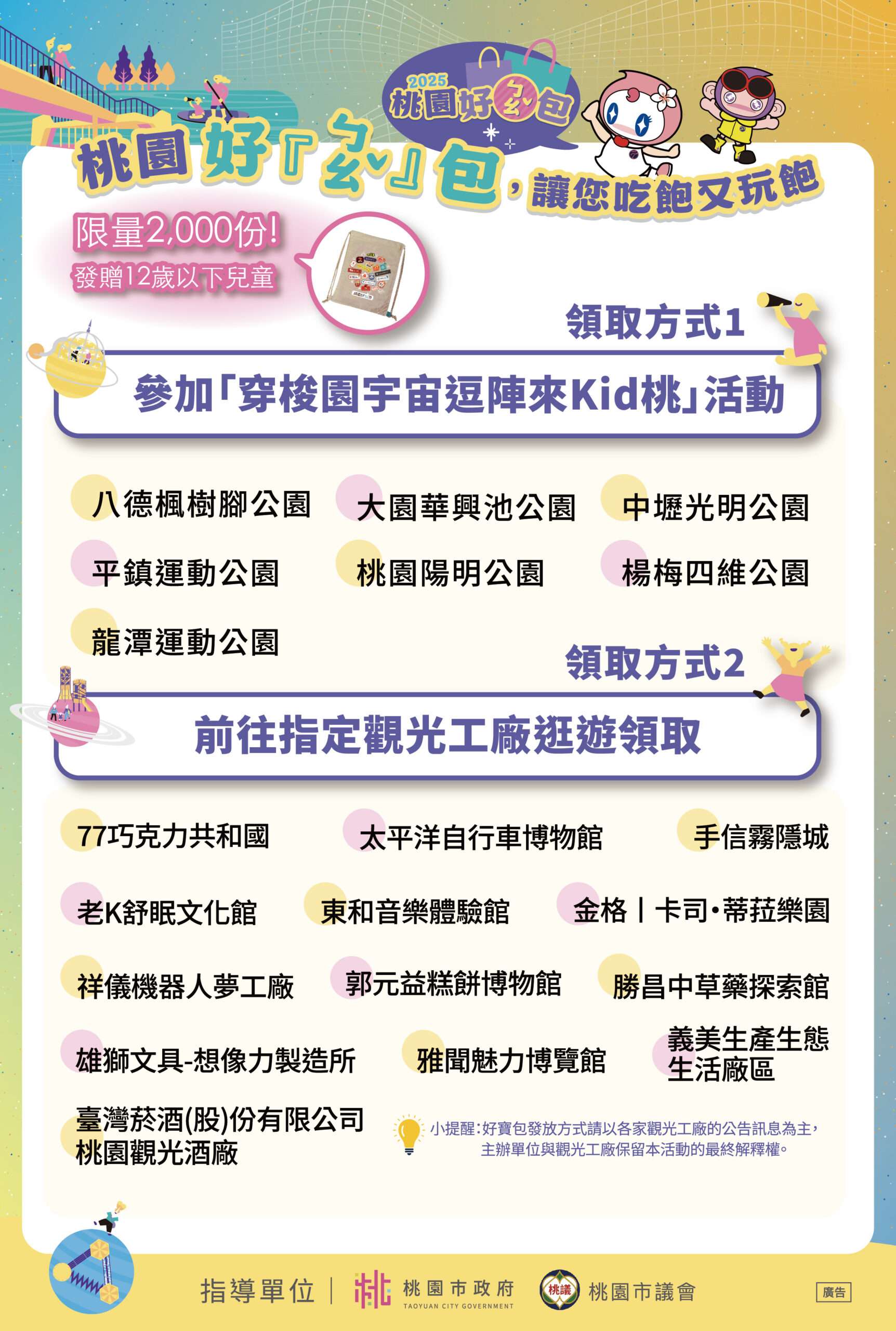 桃園觀光工廠兒童月活動熱鬧登場 瘋搶2000份「桃園好ㄅㄠˇ包」 S 9118132 scaled