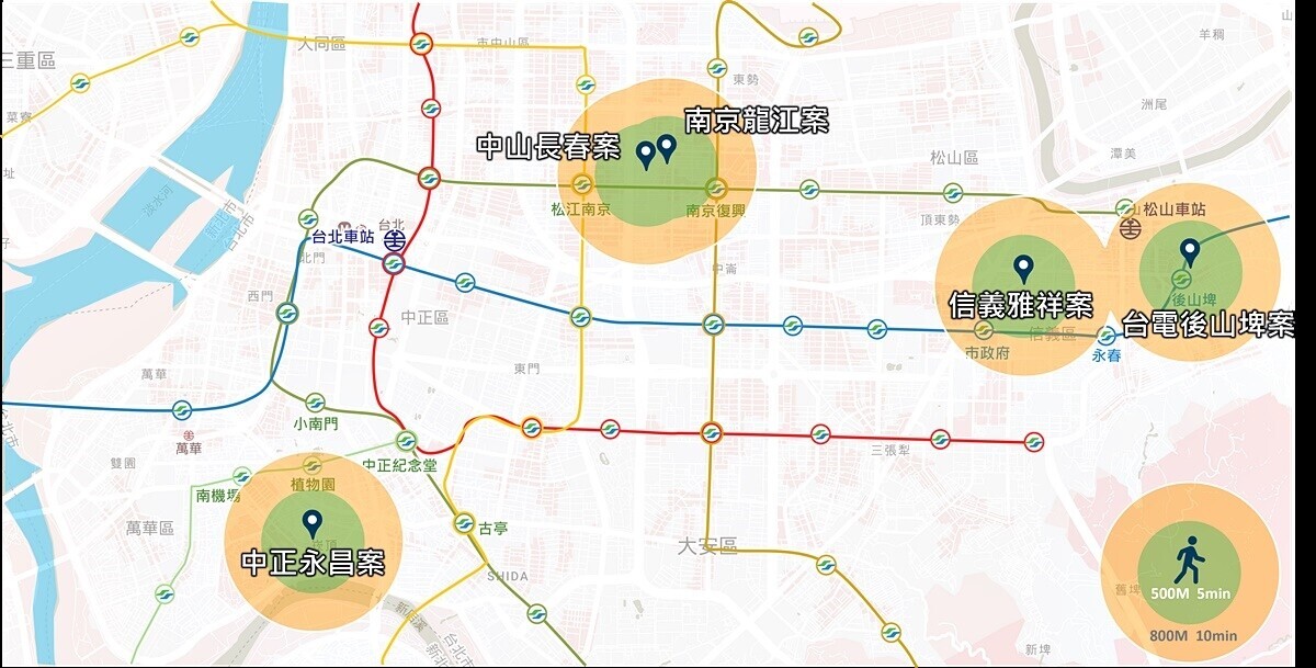 都在台北捷運沿線 國家住都中心今年再推5案公辦都更