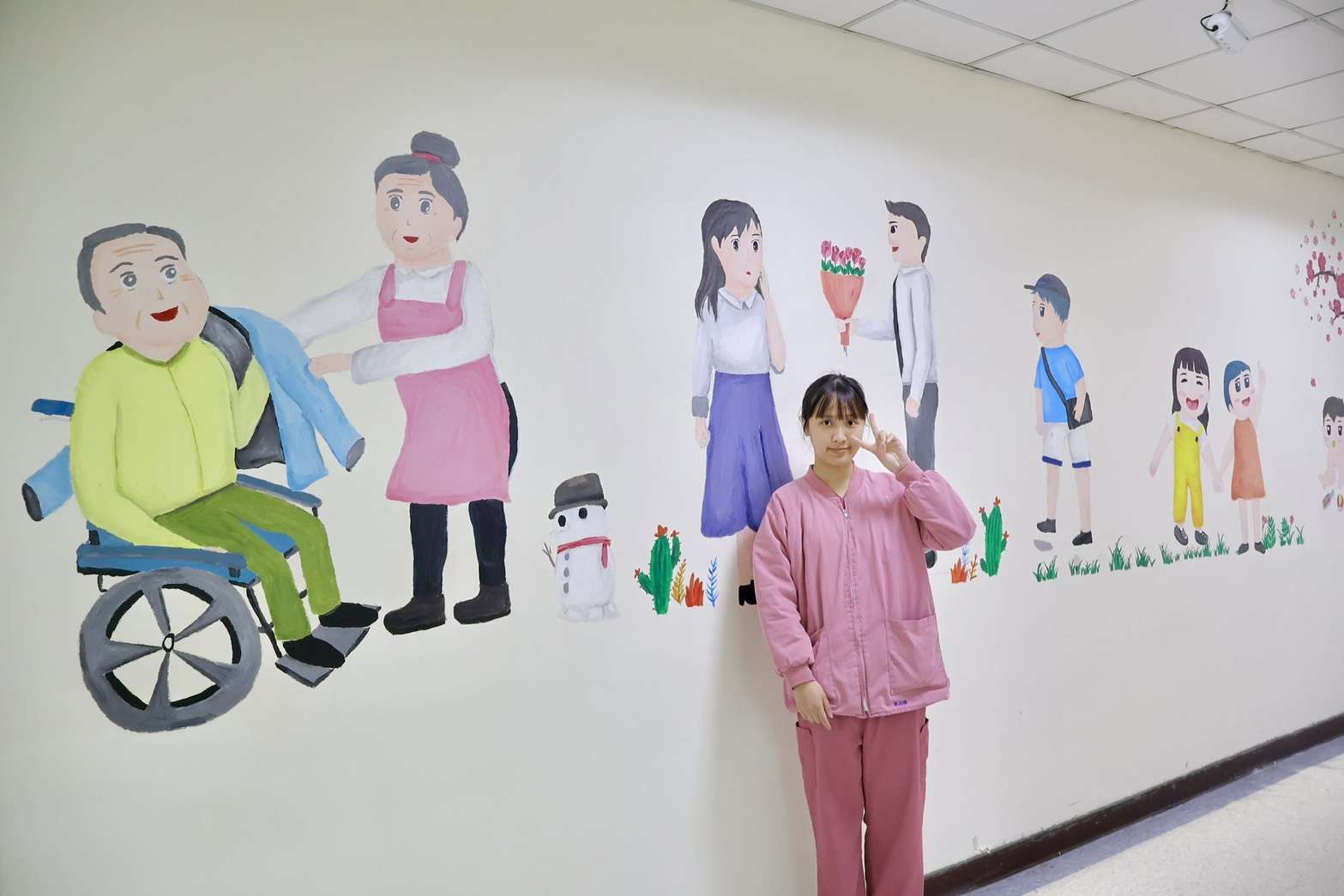 北榮桃園分院護理師變身小畫家 用溫暖色彩療癒病患心靈 1 A2 0