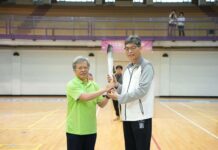 全大運聖火抵中央大學 預告明年再相聚