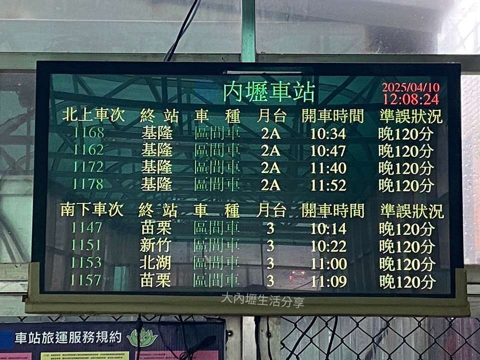 內壢站至富岡站恢復雙線通車 台鐵:比照颱風退費 489784279 1061776772668994 1030739362736402365 n