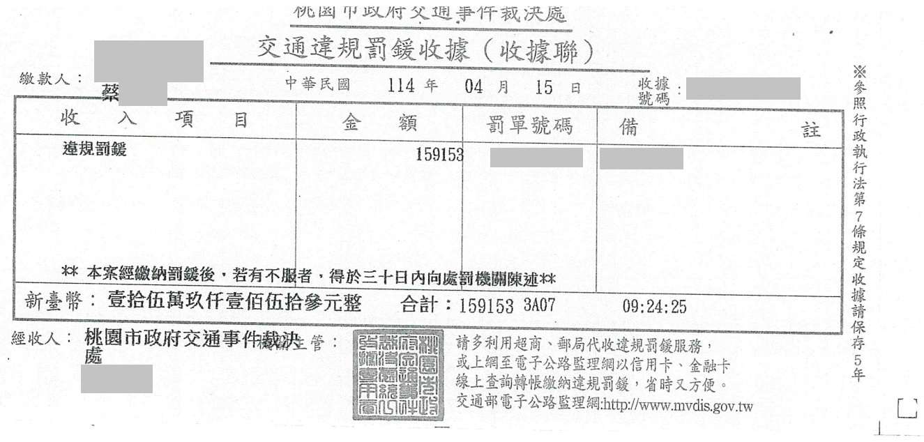 酒駕拒檢挨罰18萬只繳2萬 桃園分署鍥而不捨追回罰鍰 654456465