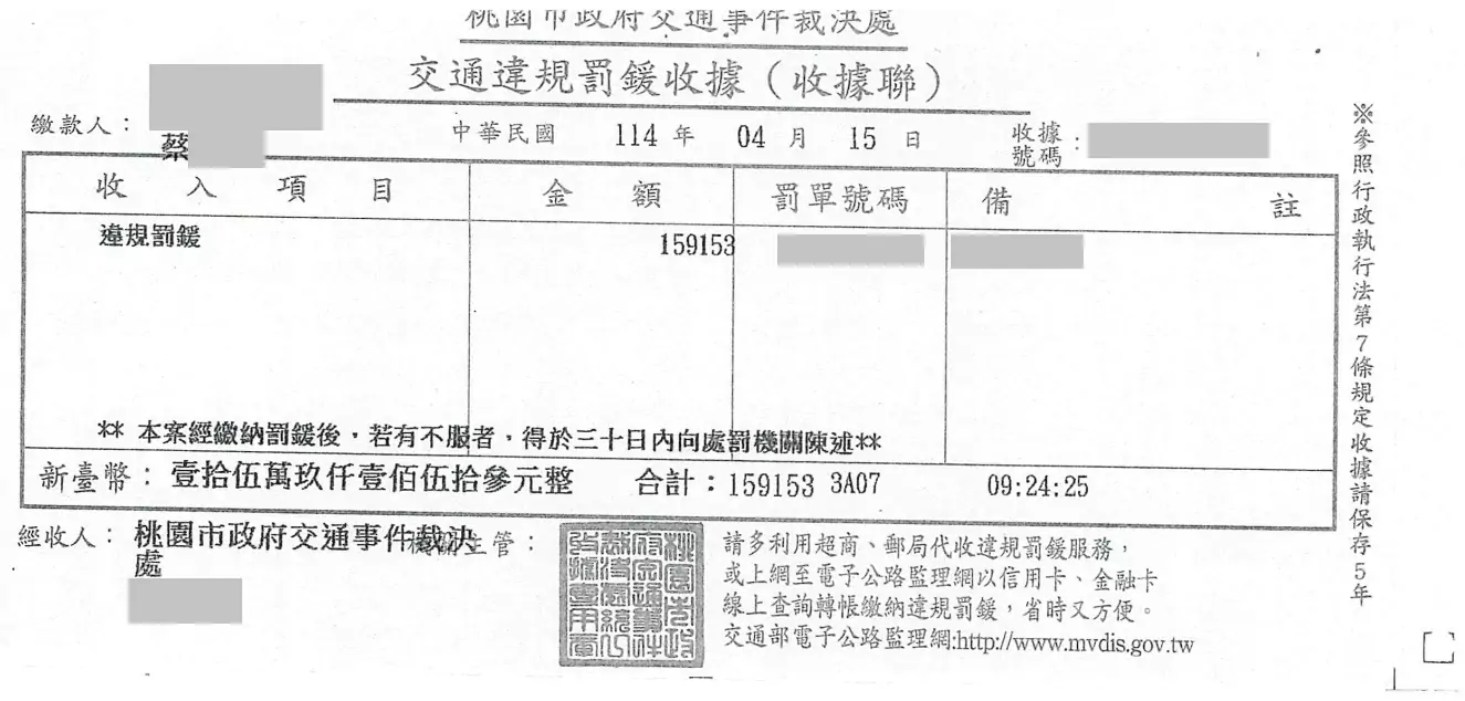 酒駕拒檢挨罰18萬只繳2萬 桃園分署鍥而不捨追回罰鍰 654456465