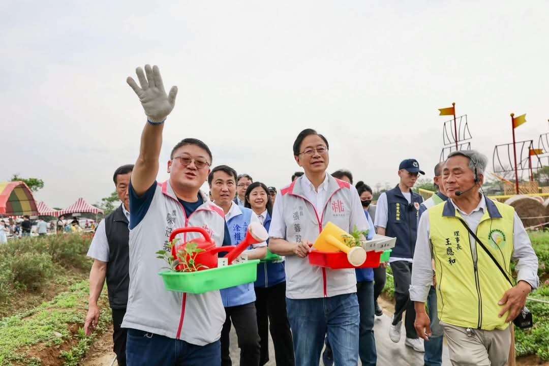 桃園彩色海芋季「西瓜節種植日」熱鬧登場 環保紙農膜落實永續 807295 0