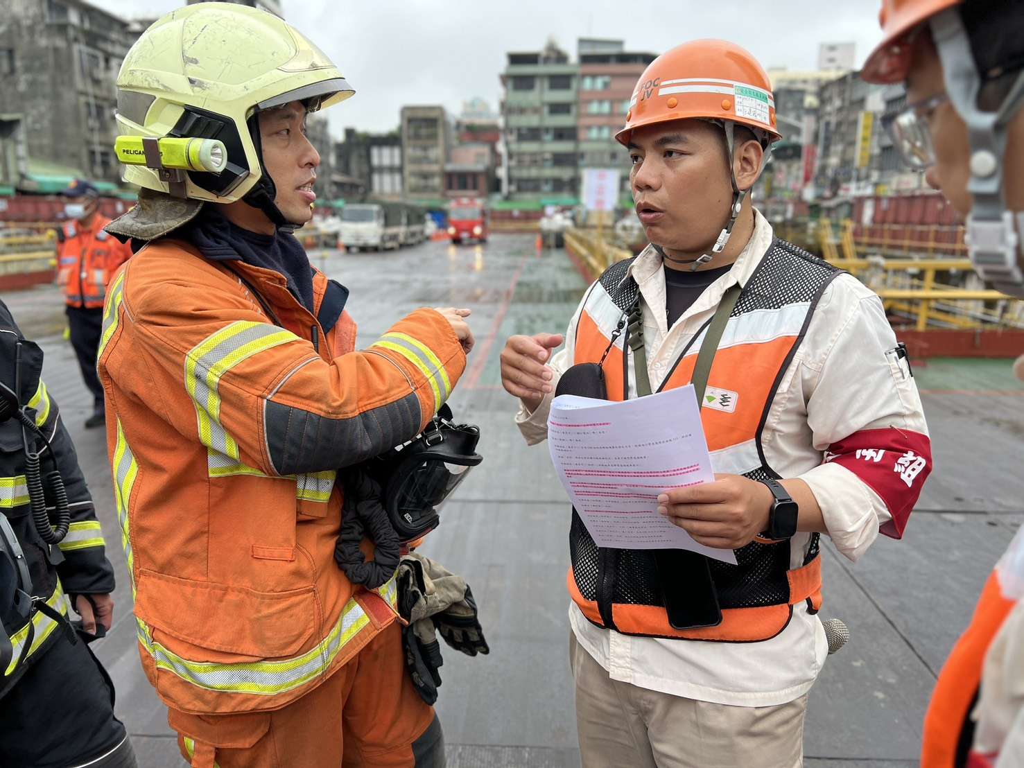 桃消三民分隊前進桃捷綠線工區 強化火警應變能力 S 148348940 0