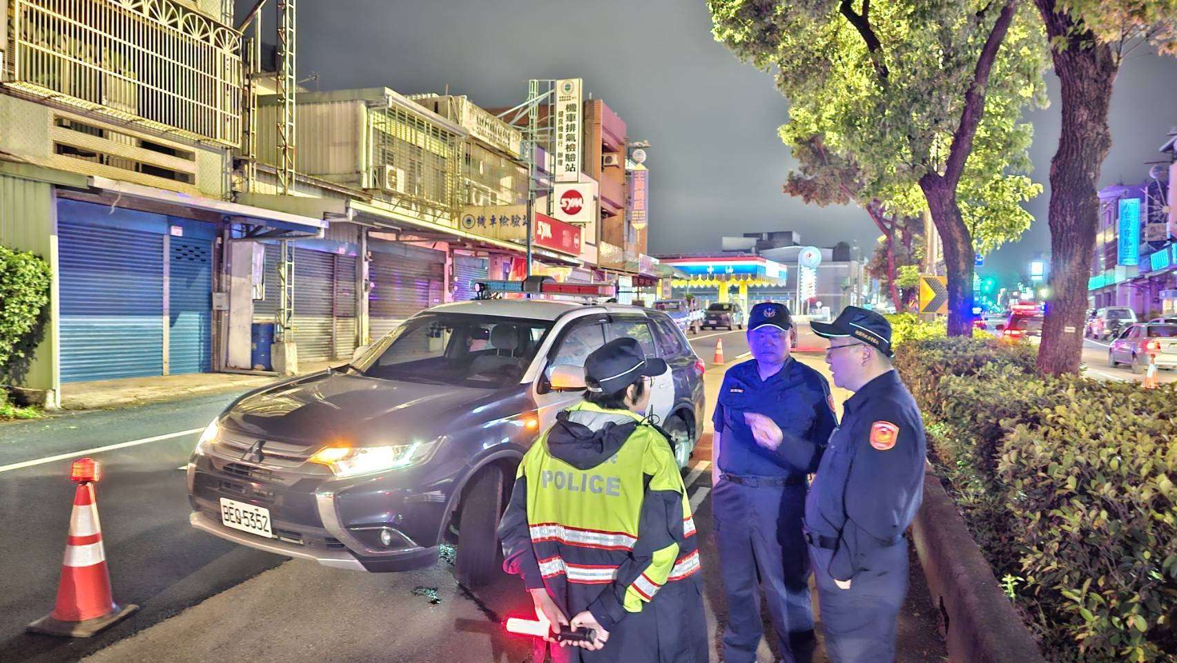 深夜出擊掃蕩治安死角 龍潭警雙管齊下護民平安 S 3055698
