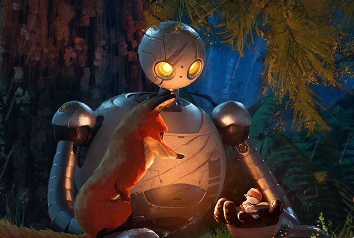 副刊/兩個世界,一個家庭:《荒野機器人》找到「心」的探索旅程