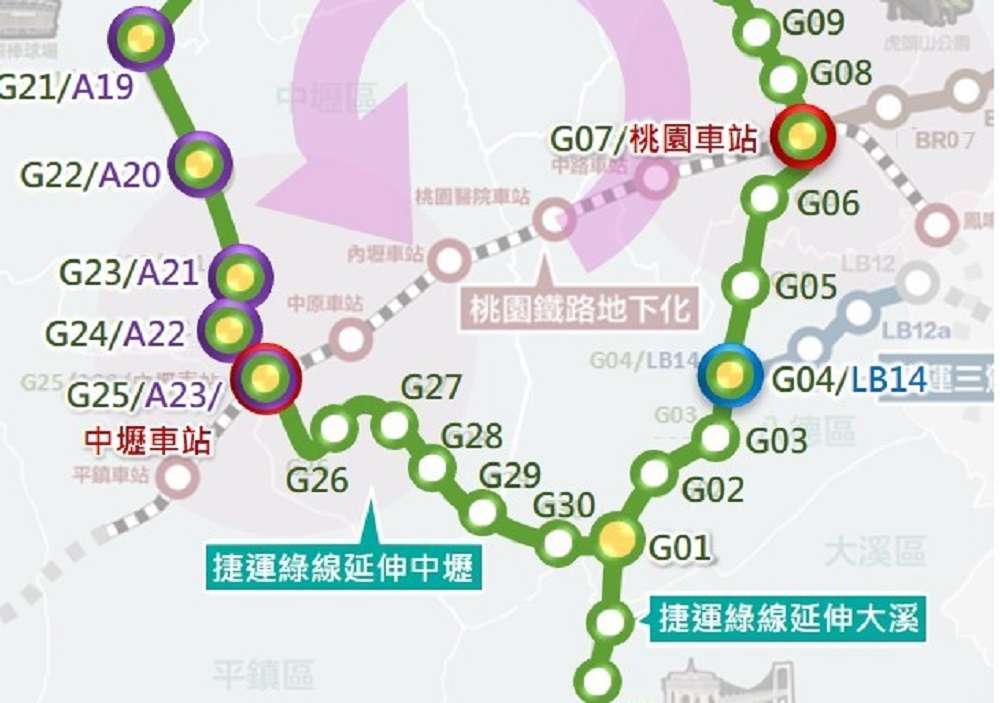 桃捷綠線延伸中壢361億經費獲政院核定 捷工局將加速工程發包