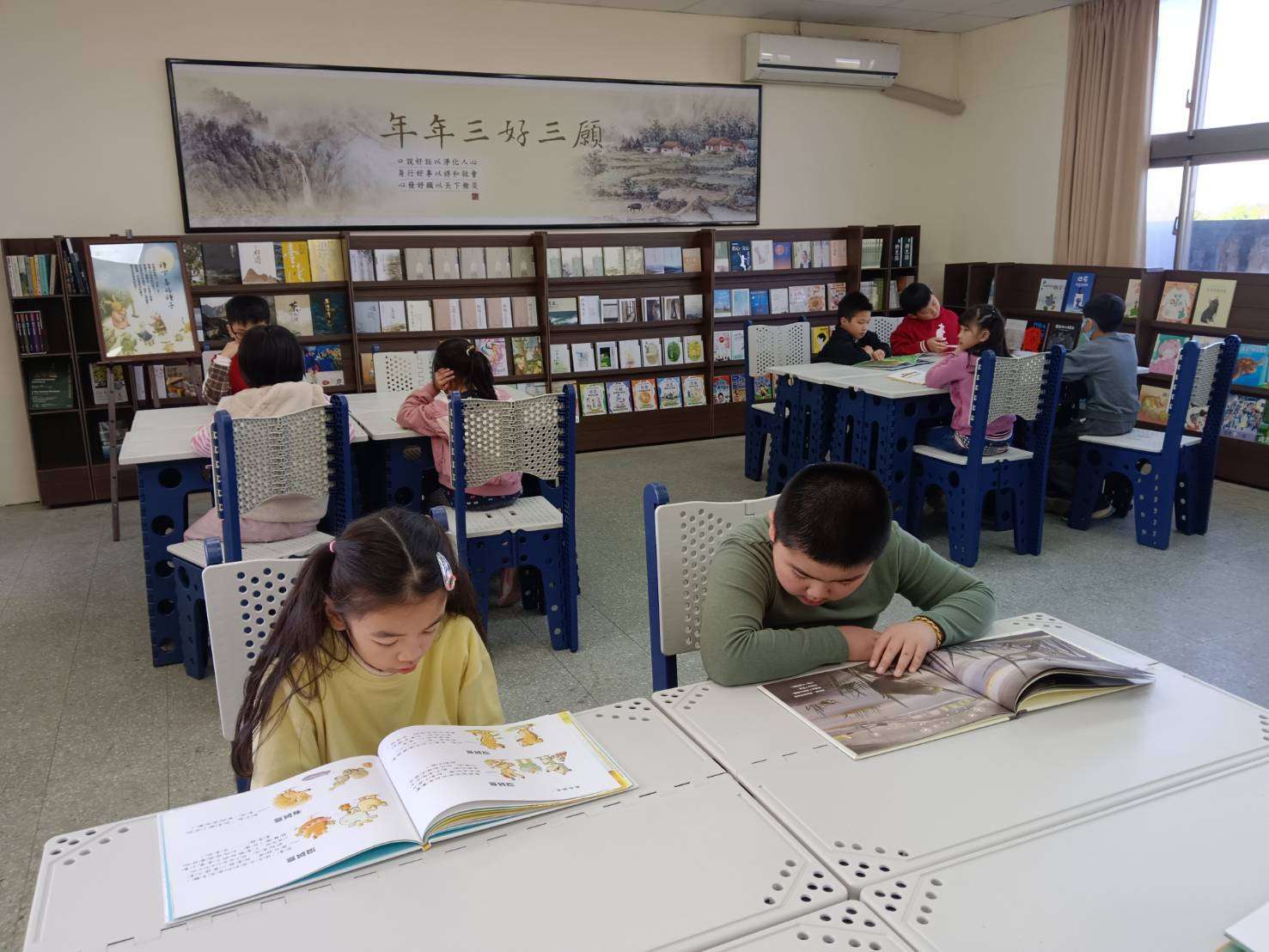 桃市育仁國小成立靜思閱讀書軒 學子成就良好品德 育仁02_0