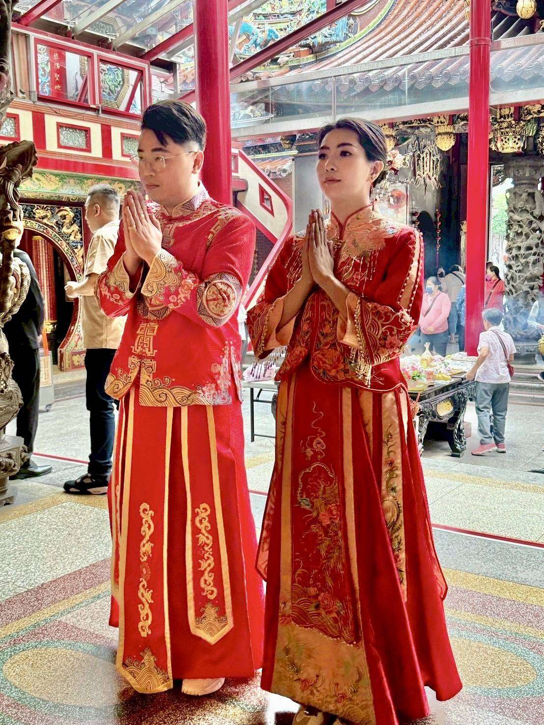 在桃園大廟景福宮結婚!開漳聖王、月老神君見證新人喜結良緣 1078634_0