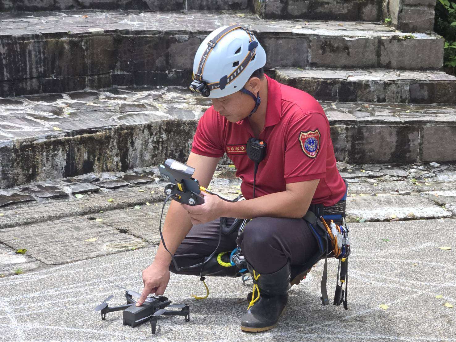 強化山難救援能量 桃消第四大隊前進東眼山辦理演練