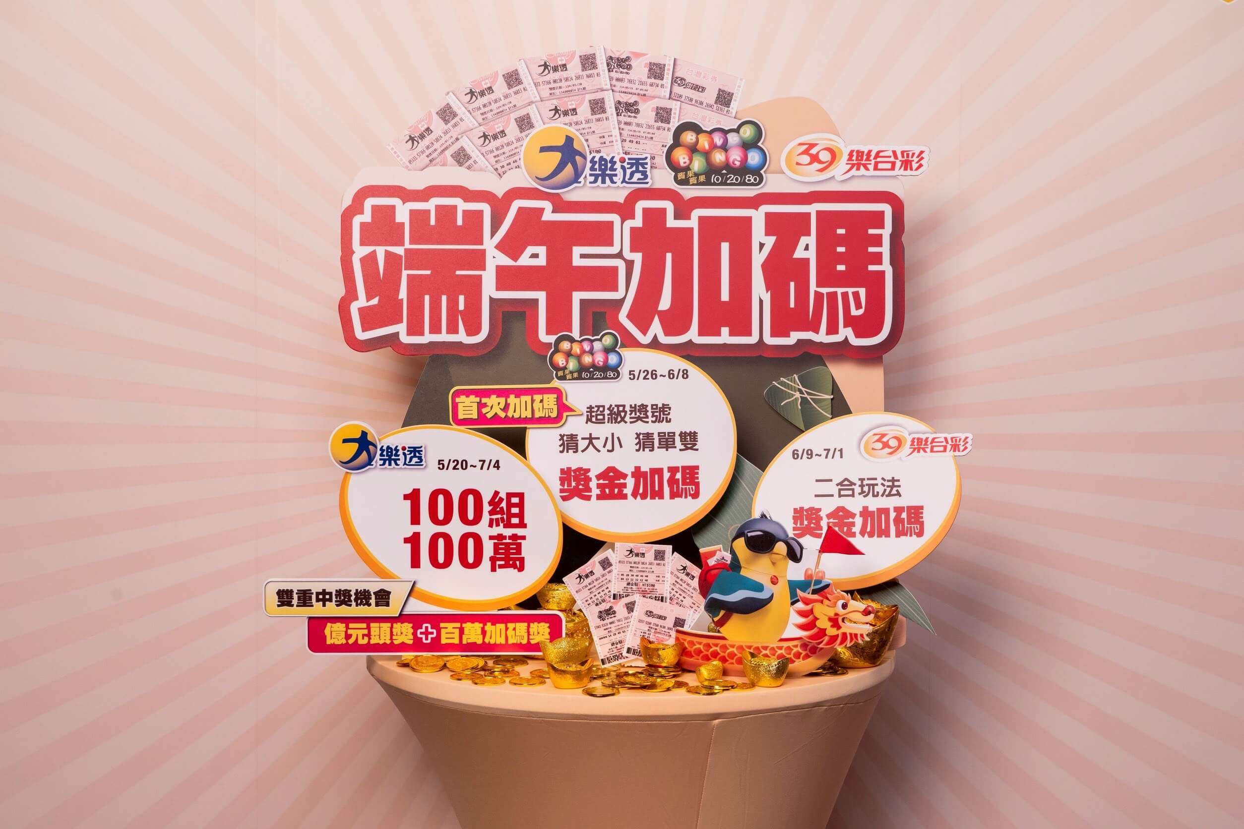 迎財神!台彩端午加碼4億 大樂透雙重中獎機會別錯過 S__17367160