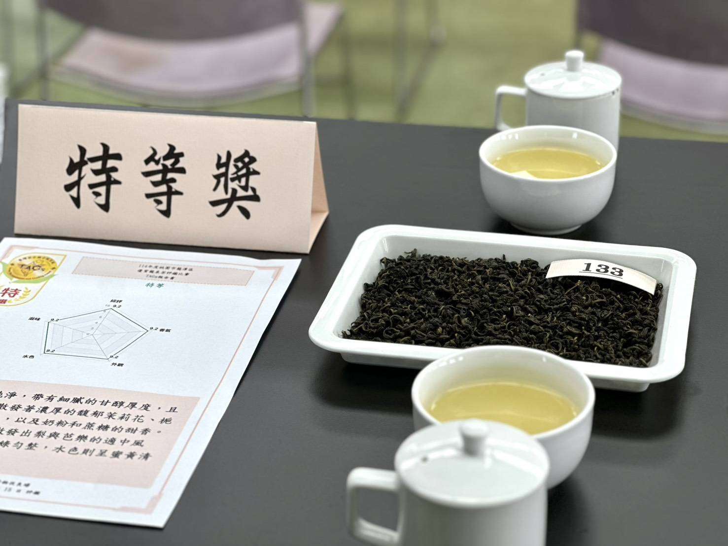 龍潭龍泉茶評鑑結果揭曉 茶農古縉錡獲特等獎肯定 S__17367160