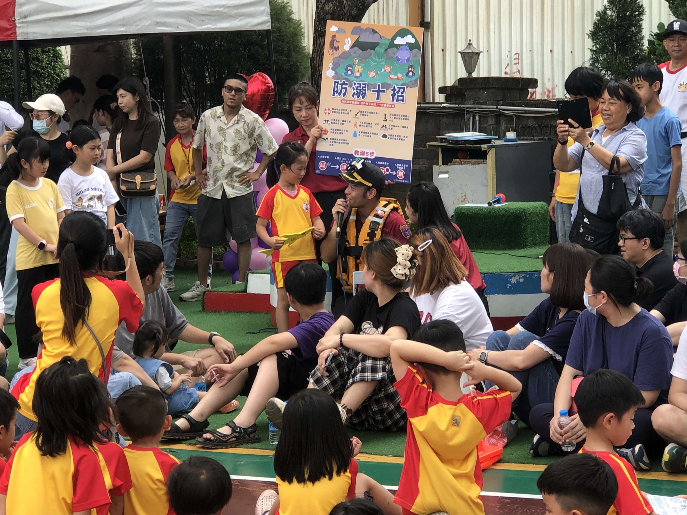 暑假防溺這樣教!桃消復旦分隊走進幼園 用舞蹈遊戲強化安全意識 S__17367160