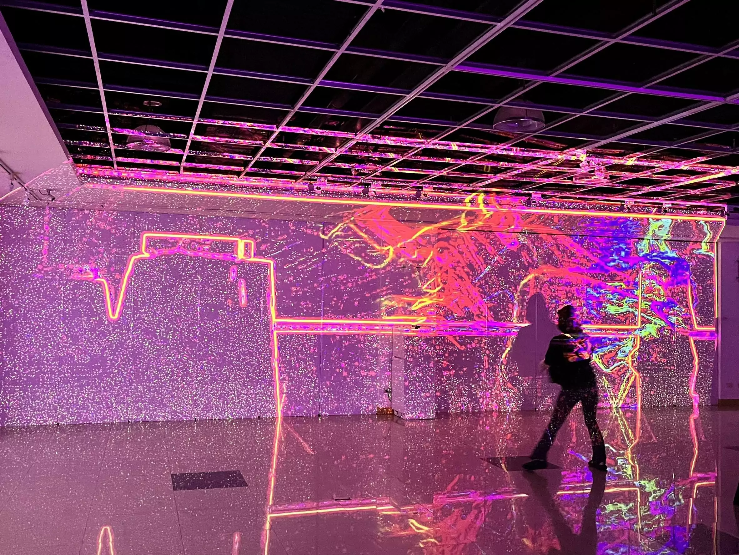 龍華科大聯手韓國藝術團隊「Bit Flow」展覽融合科技與美學 S__3973215_0_0