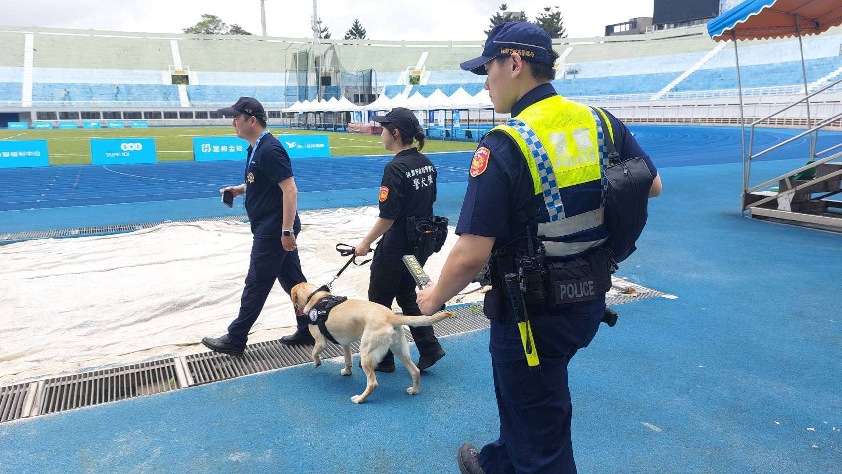 世壯運槌球賽桃園開打 桃警出動警犬隊滴水不漏維安 S__3973215_0_0