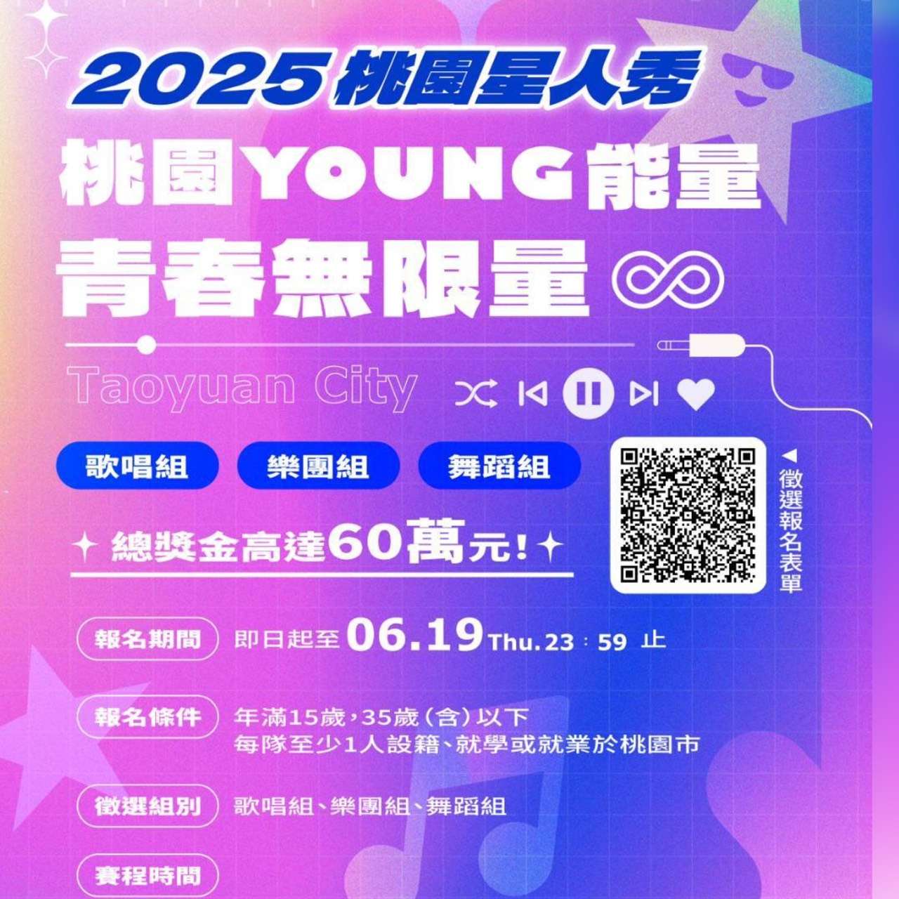 2025桃園星人秀熱血開跑！總獎金60萬徵選青年才藝之星
