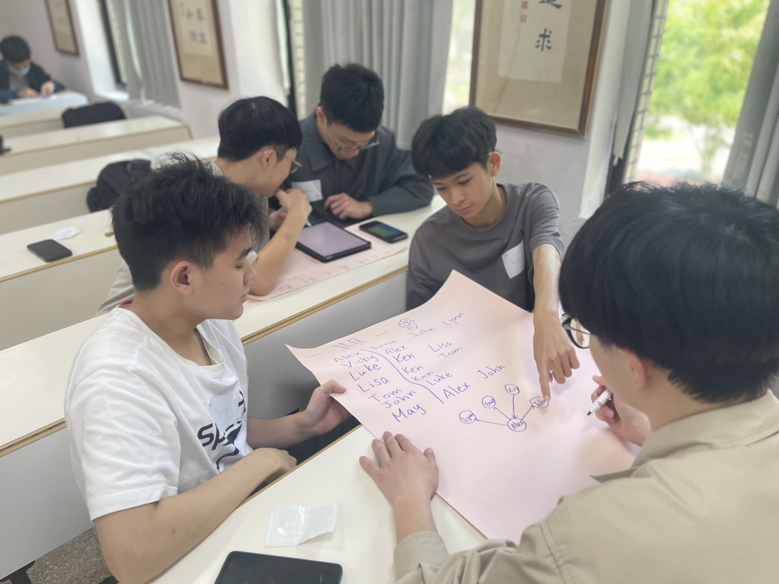 03 中原大學智慧運算與量子資訊學院「社群網絡分析」課程，學生分組討論情形。 0 scaled