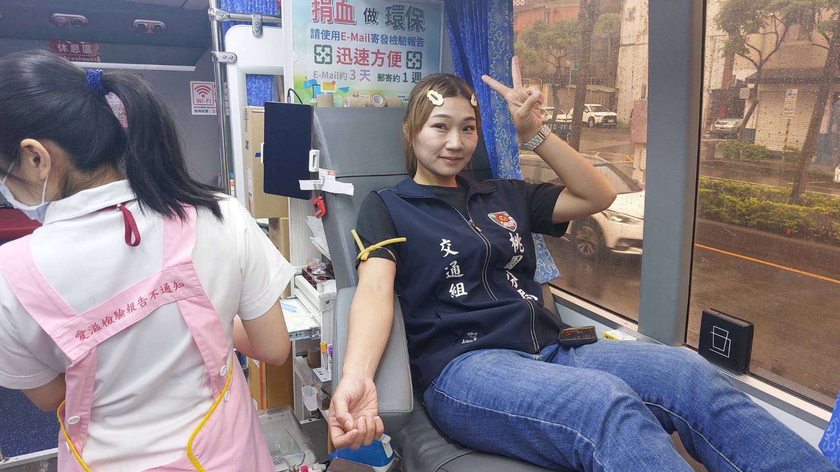 桃園分局結合捐血與宣導 展現警民合作守護治安與環境 桃園分局結合捐血與宣導 展現警民合作守護治安與環境