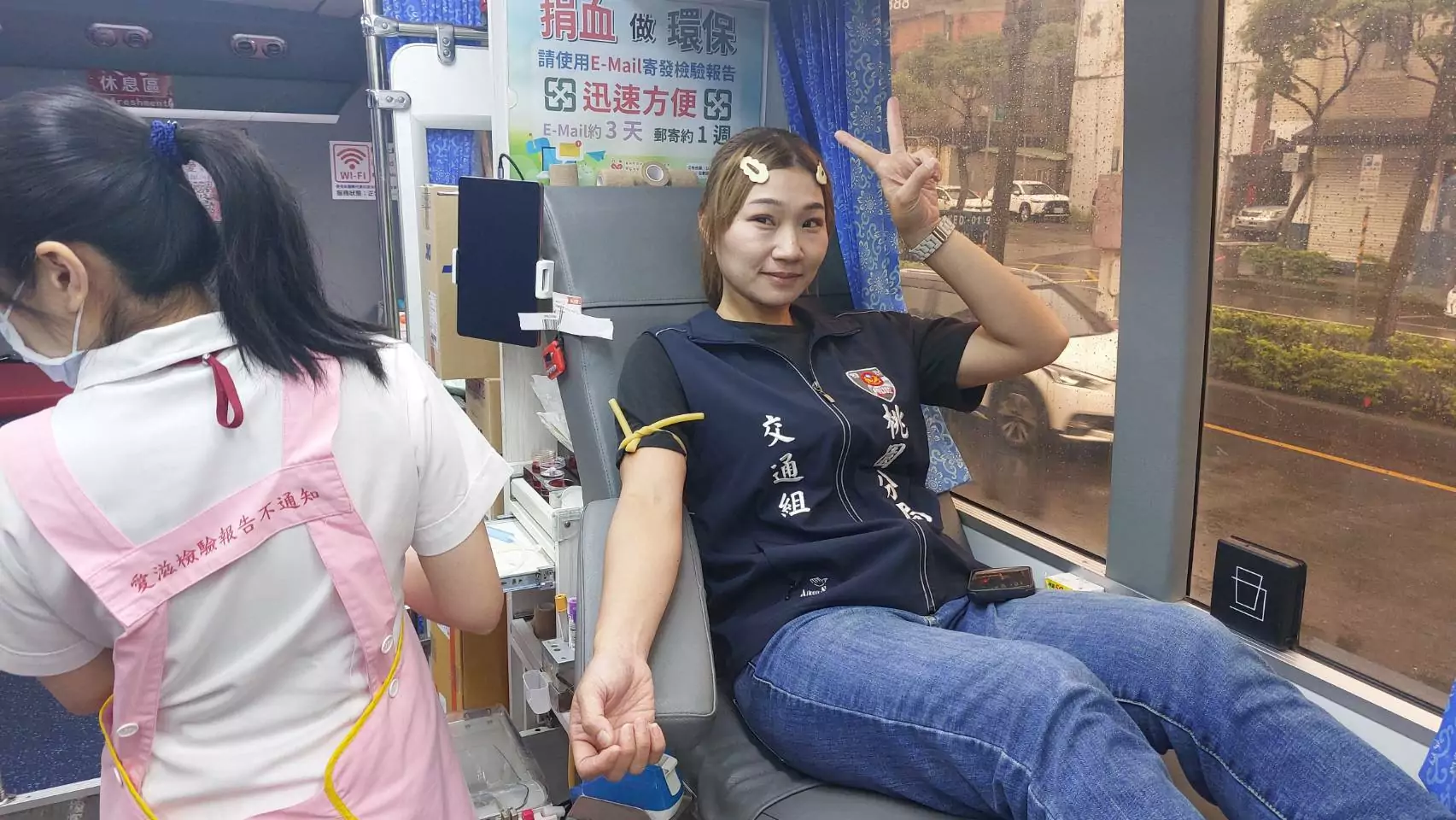 桃園分局結合捐血與宣導 展現警民合作守護治安與環境 桃園分局結合捐血與宣導 展現警民合作守護治安與環境