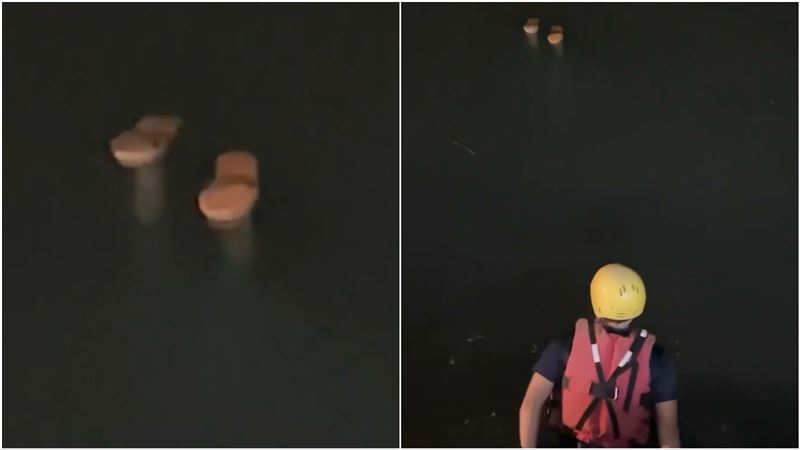 深夜「雙腿倒插」海中漂 真相大反轉