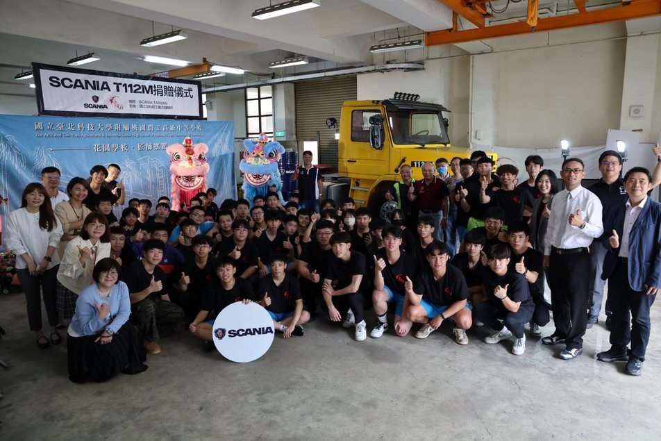 北科附工獲捐贈T112M曳引車 培育優秀技術人力 企業捐T112M曳引車助攻 北科附工動力機械科培育優秀技術人力