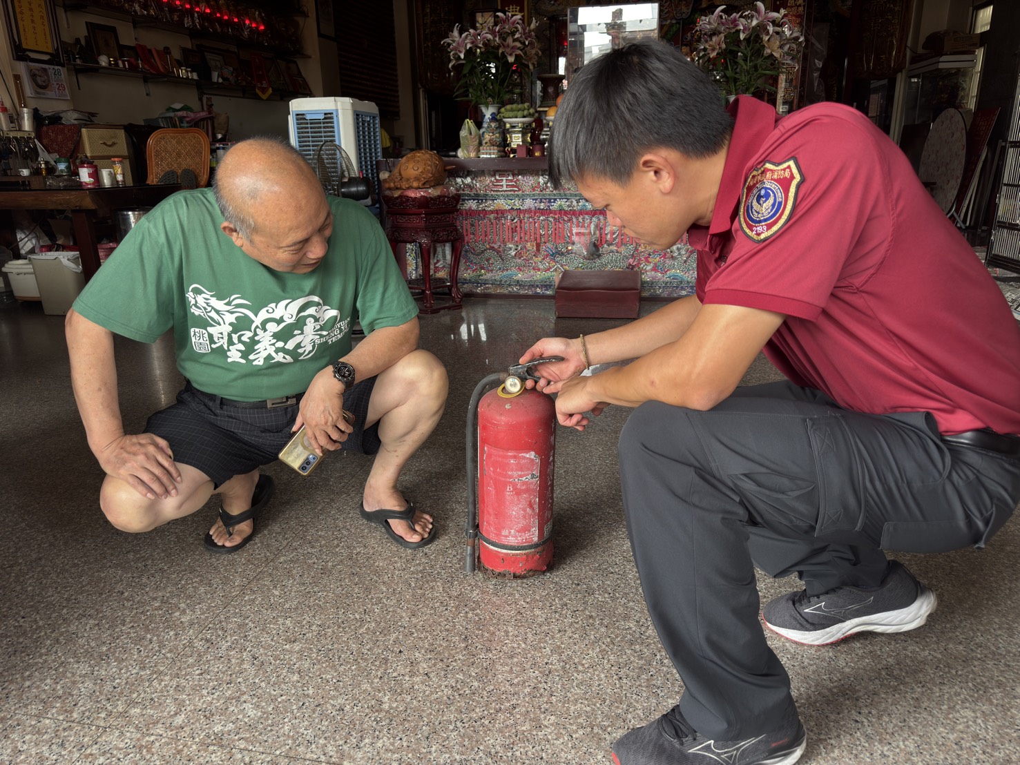 宗教場所火災風險高 桃園大有消防分隊宣導「保命神器」提早預警 S 444448800