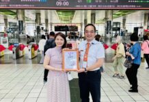 高鐵桃園站溫暖關懷弱勢 憨兒姐弟搭車出遊圓返鄉夢