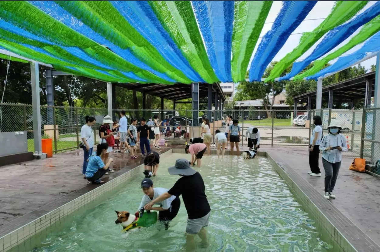 全台第一座公立寵物戲水池在桃園 採線上預約制 881167 0