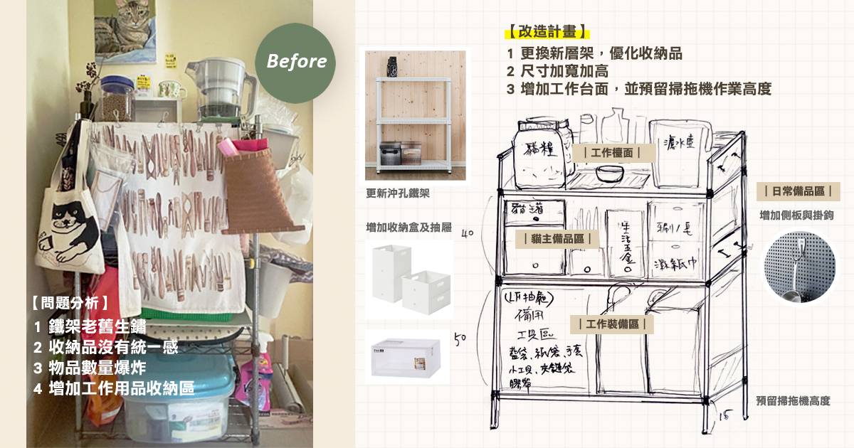 鐵架活用術 整理師從玄關到儲藏室的整理思路全公開 P2生活空間整理師・嘉惠 提供2