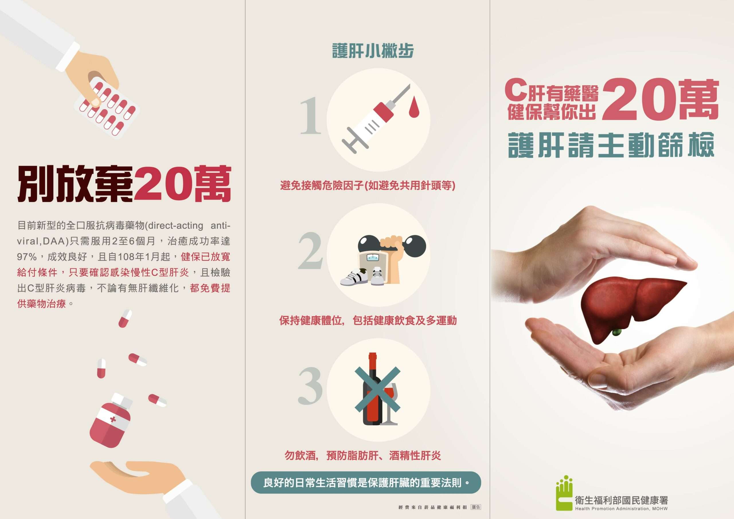 桃市推動全民護肝行動 鼓勵45歲以上免費篩檢B、C型肝炎