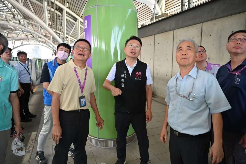 解決桃捷車站鋼構鏽跡難題!蘇俊賓曝新工法提升耐候性 364592 0
