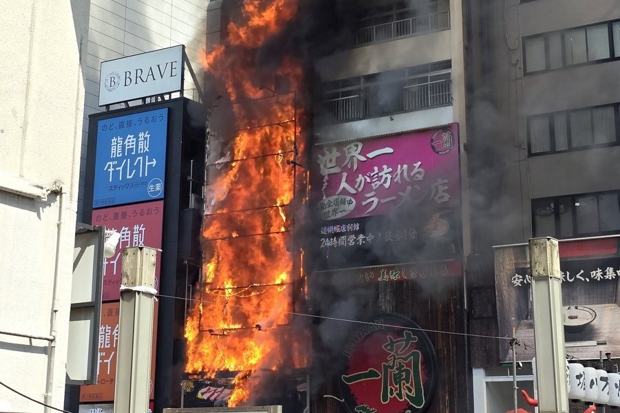 大阪熱門觀光景景點道頓堀火警 2消防員殉職