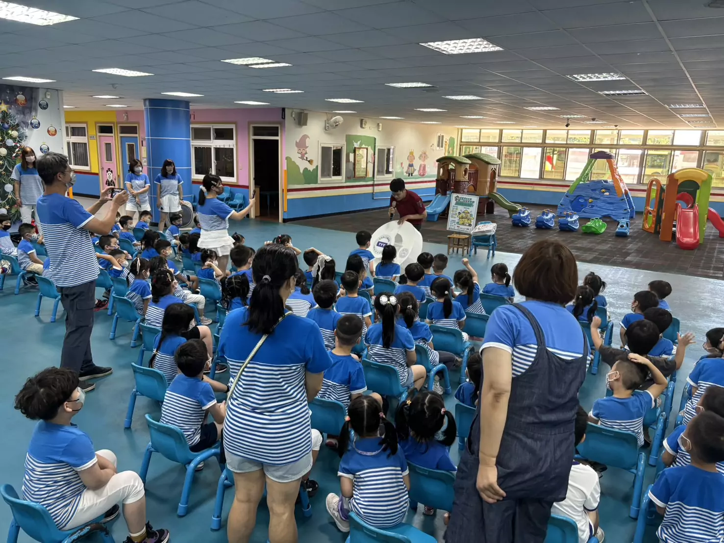 大溪消防分隊防災宣導幼兒園登場 提醒學童住警器的重要性 大溪消防分隊防災宣導幼兒園登場 提醒學童住警器的重要性