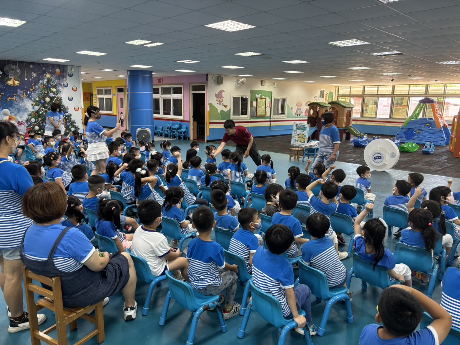 大溪消防分隊防災宣導幼兒園登場 提醒學童住警器的重要性 S 18473013 0