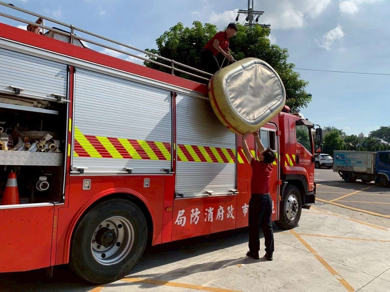 楊柳颱風直撲台灣 桃消迴龍分隊籲做好防颱準備 S 8118358