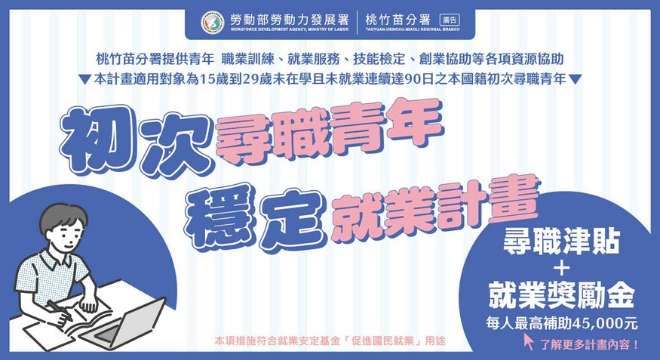 青年就業計畫 側邊欄Banner