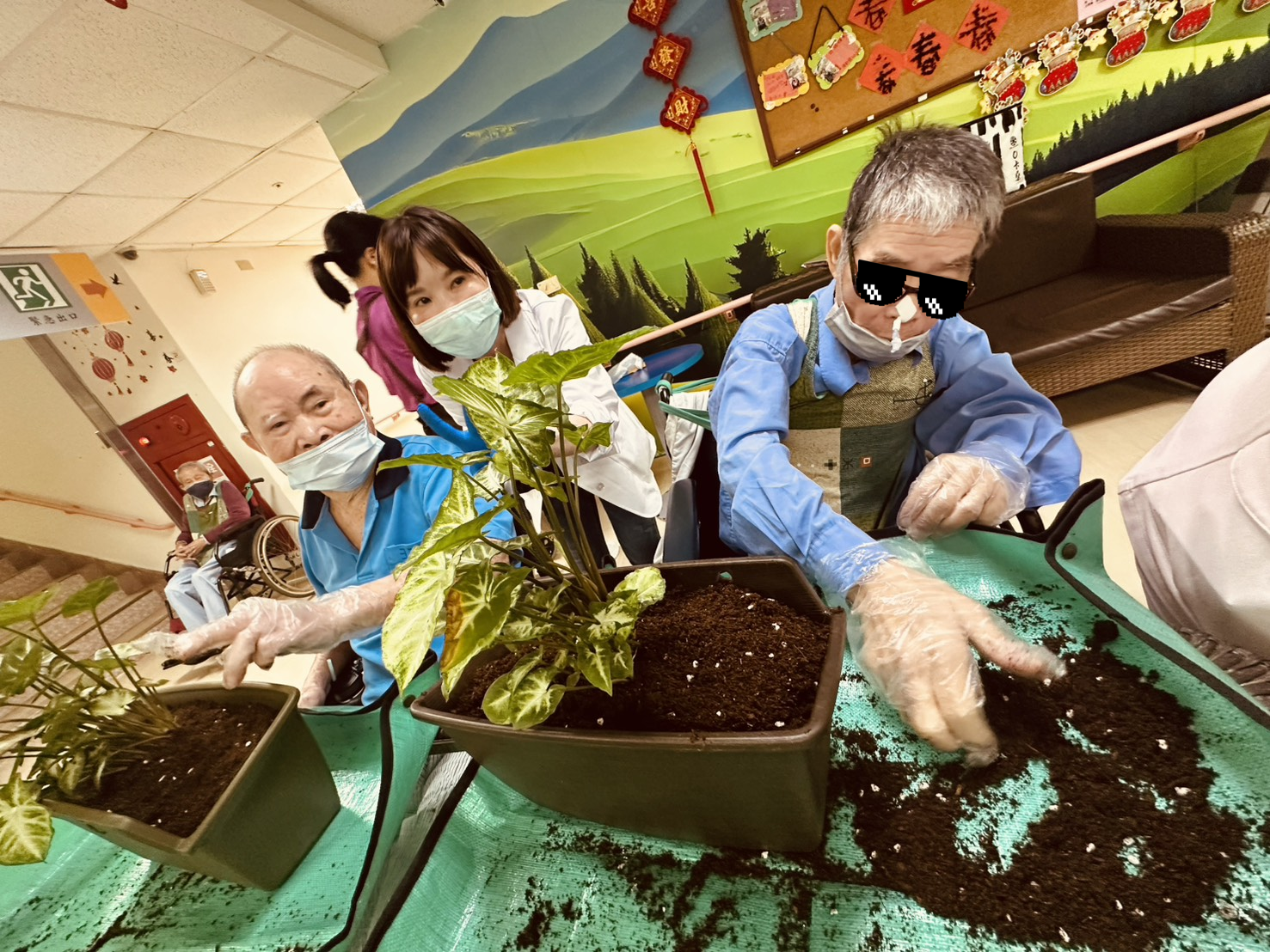 北榮桃分院跨域合作推綠色照護 長輩親手植栽找回生活樂趣 11