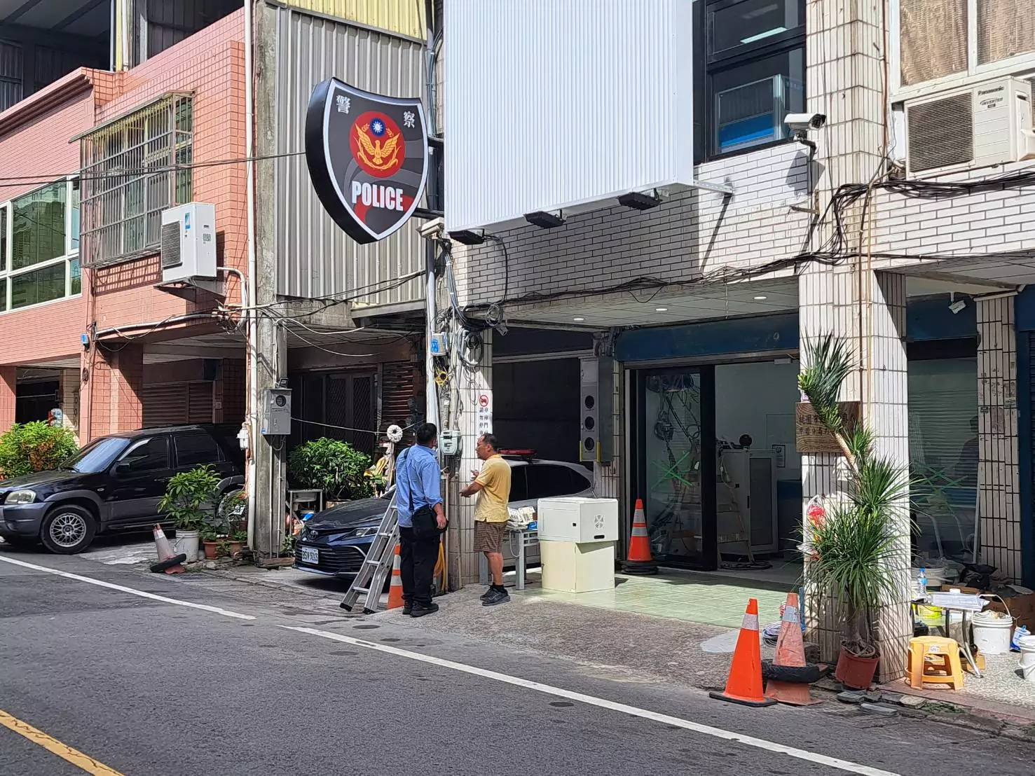 桃市內壢派出所將拆除重建 臨時廳舍今日啟用 221686 0 0